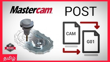 What is Post Processor in CAM Softwares   -தமிழில் - Mastercam - CNC  Training Coimbatore