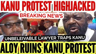 KANUS LAWYER ALOY EJIMAKOR HIGHJACKS PROTEST TURNS IT TO POLITICAL CAMPAIGN FOR SOWORE. SHAM€FUL ACT