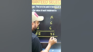 COMPOUND INTEREST INSTALLMENT QUESTIONS