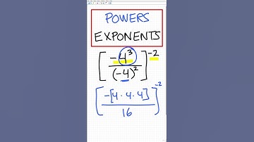 Powers and exponents – what do you know?
