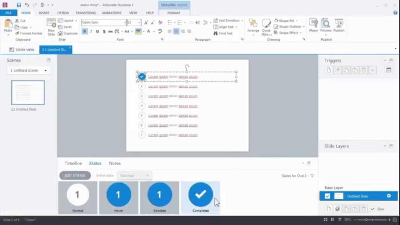 Free Menu Interaction for Articulate Storyline 2 - YouTube