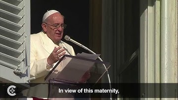Pope Francis explains the Immaculate Conception