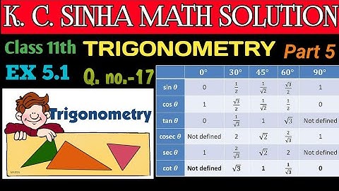 trigonometry || KC Sinha math solution Class 11th || Vikas Visual Class Math A. N. Road Aurangabad |