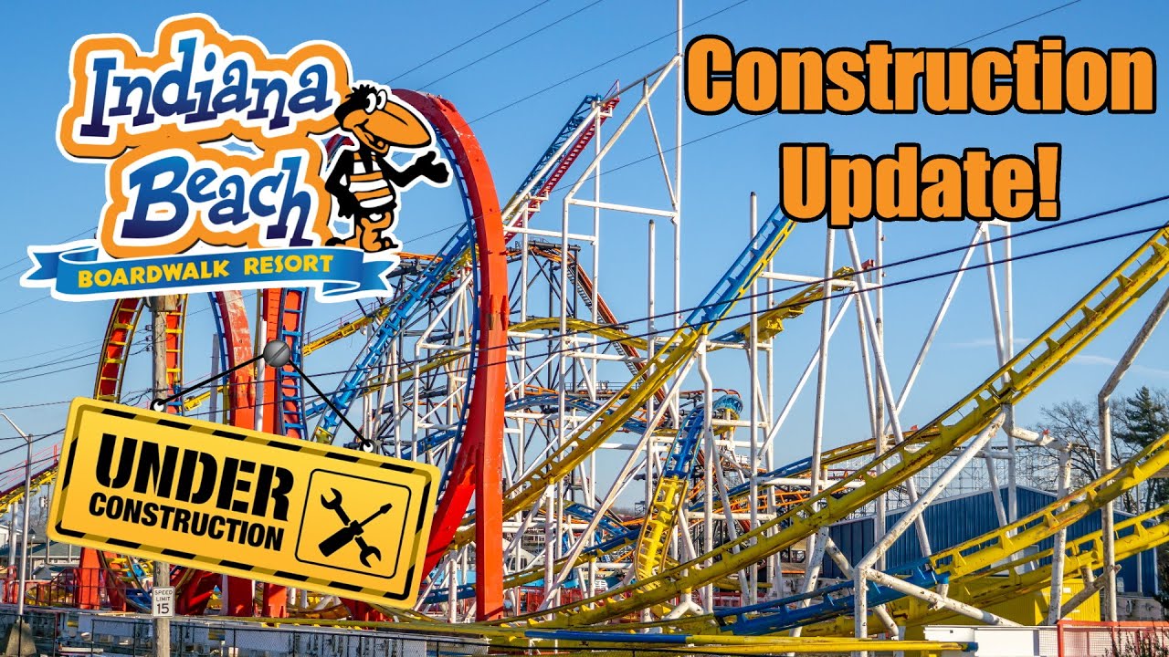 INDIANA BEACH BRAND NEW ROLLER COASTER CONSTRUCTION UPDATE! American