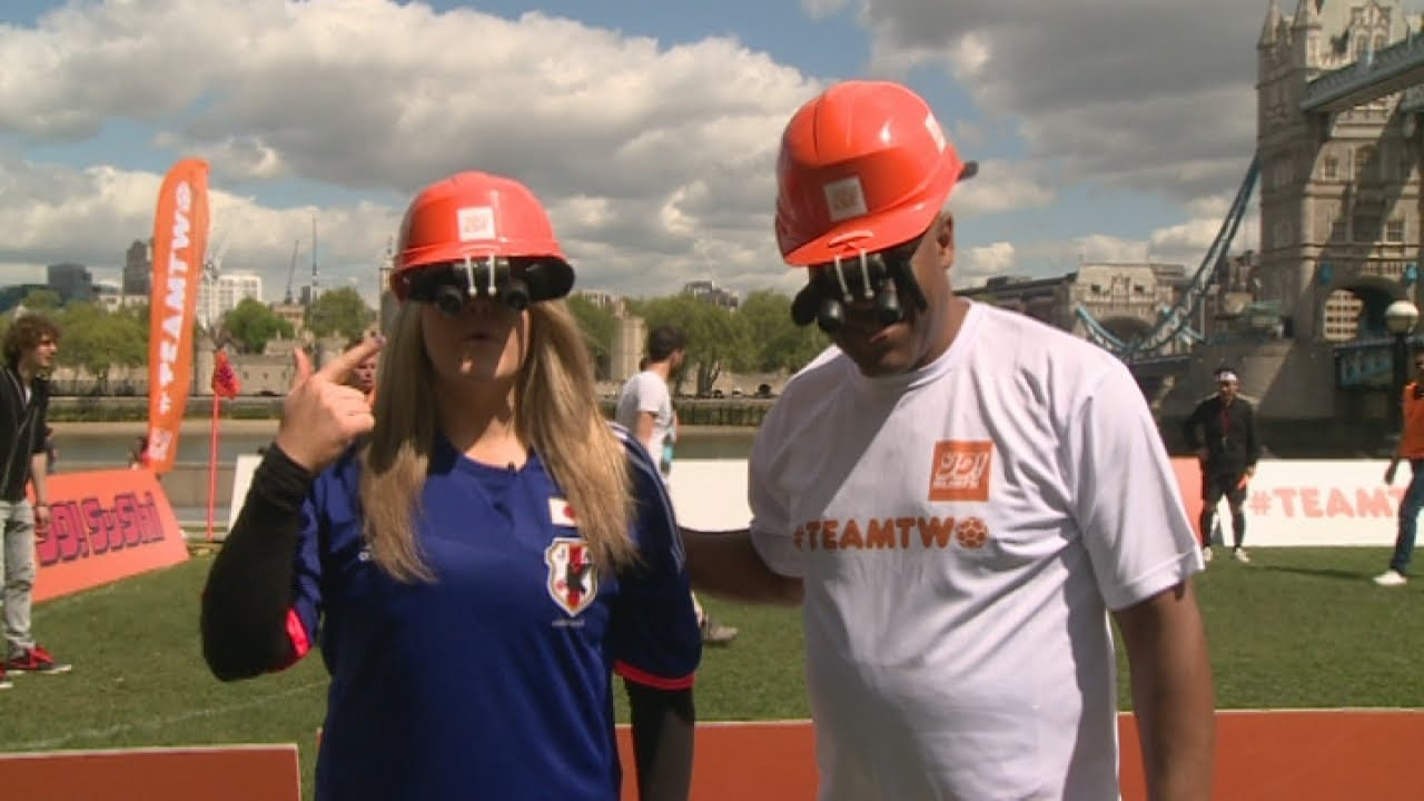 Binocular Football Is this the hardest way to play the beautfiul game