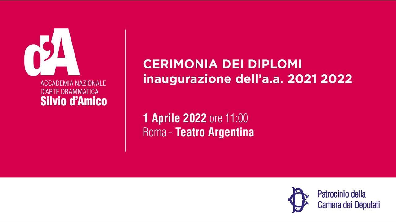 CERIMONIA DI CONSEGNA DEI DIPLOMI - INAUGURAZIONE A.A. 2021 2022
