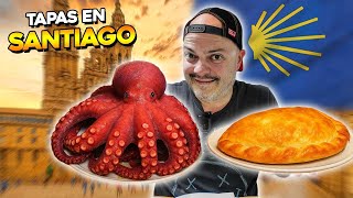 Probando TAPAS TÍPICAS DE GALICIA en la TABERNA MÁS ANTIGUA DE SANTIAGO 🍷🐙