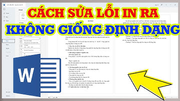 Cách sửa lỗi in trong Word không giống định dạng A4