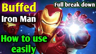 How to use buffed Iron man / Full breakdown/ MCOC