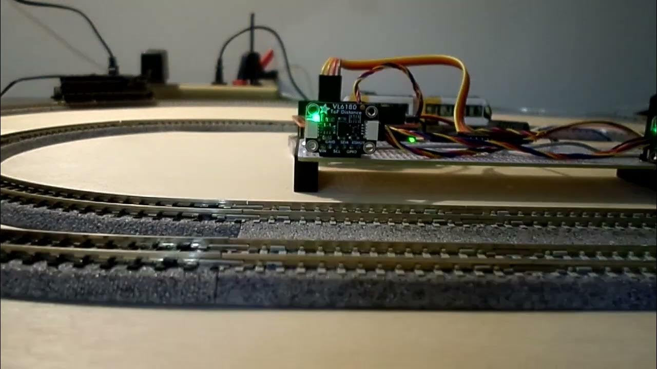 Train Speedometer ToF distance sensor powering up YouTube