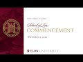 Elon University School of Law Commencement