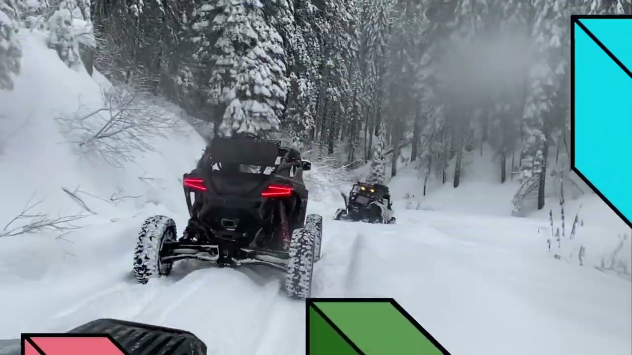 Honda Talon 1000r ripping in the snow