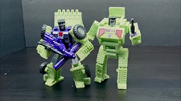 GREEN AND MEAN! Transformers Studio Series 86 Constructicons BONECRUSHER & SCRAPPER Reviewdeo