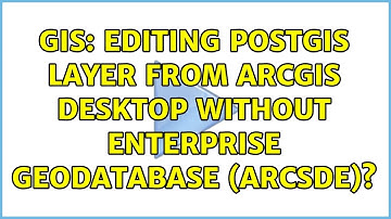 GIS: Editing PostGIS layer from ArcGIS Desktop without Enterprise Geodatabase (ArcSDE)?