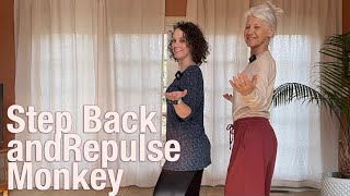 TAI CHI 24 Form: LESSON 9. Step Back and Repulse Monkey.  