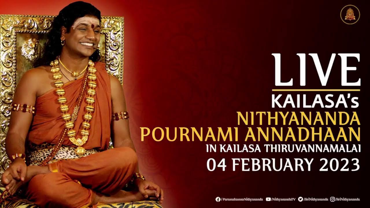 Pournami Annadan at Kailasa in Tiruvannamalai | 05th Feb 2023 - YouTube