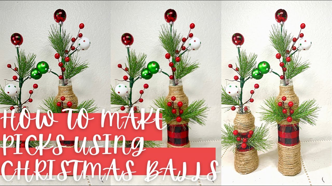 Glitter Picks & Sprays for the Christmas Tree  DIY Whimsical Dr Seuss  Christmas Decor 