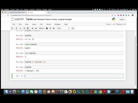 Python para Data Science o Data Scientis 10 Tuplas