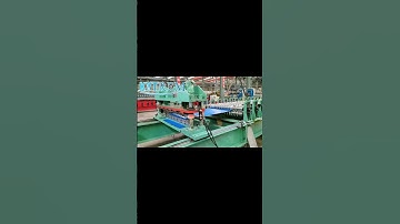 Corrugated roof panel roll forming machine. #rollforming #machine #machinery#roofing #roof