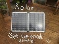 A simple solar power setup for camping A simple solar power setup for camping