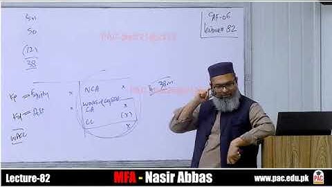 Lecture 82A |  Caf 6 MFA | spring 25 | Sir Nasir Abbas | Ca guidance