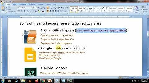 Class IX/Chapter 15(Introduction to the presentation software)