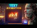 ADVANCED FIRE TEXT ANIMATION EFFECT | AFTER EFFECT