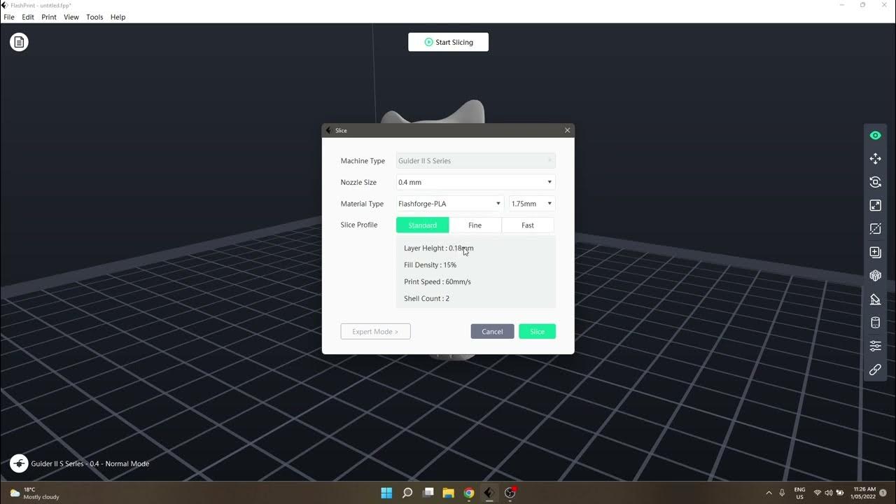 FlashPrint New User Tutorial Part 05 1 Slicer Basic and Printer