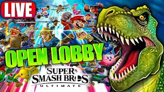 [ LIVE ] Super Smash Bros Open Lobby Anyone Can JOIN!!