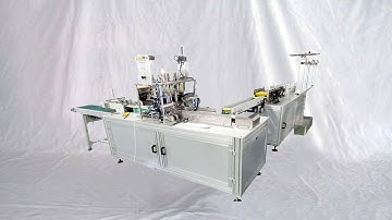 1+1 Type high speed face mask making production line 80ppm maker masques faciaux faisant la machine