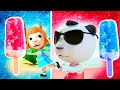 Hot vs Cold Ice Cream Challenge | Funny Cartoon for Kids | Dolly and Friends 3D