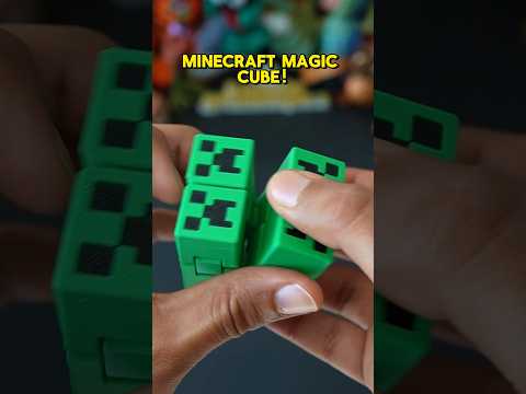 3D-Printed Minecraft Creeper Fidget Cube. #3dprinting #fidget #toy