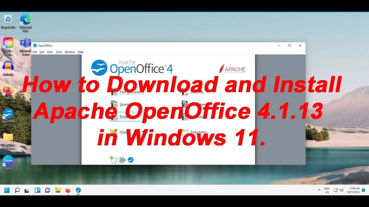 download openoffice windows 11