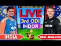 India vs New Zealand 3rd Odi Match | 3rd Odi Live From Indor | Nz vs Ind Live