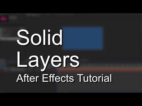 Solid Layer in After Effects - Explained