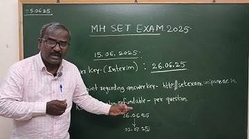 MH SET 2025: Official Answer will publish on 26.6.25