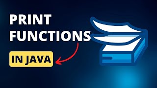 How Print Functions Work In Java