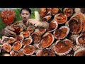  eating biggest cockles with spicy chili sauce