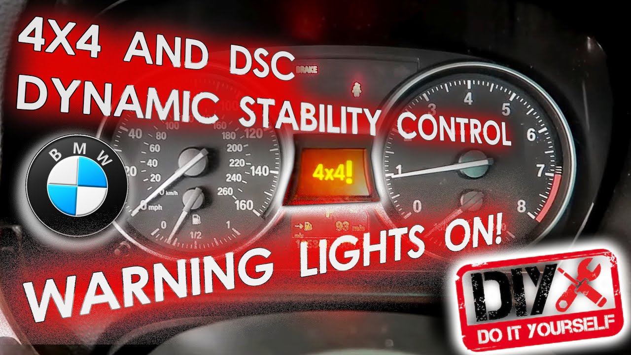 Supersonic hastighed Opsætning noget BMW 4x4 and DSC Dynamic Stability Control Warning Lights On! - YouTube