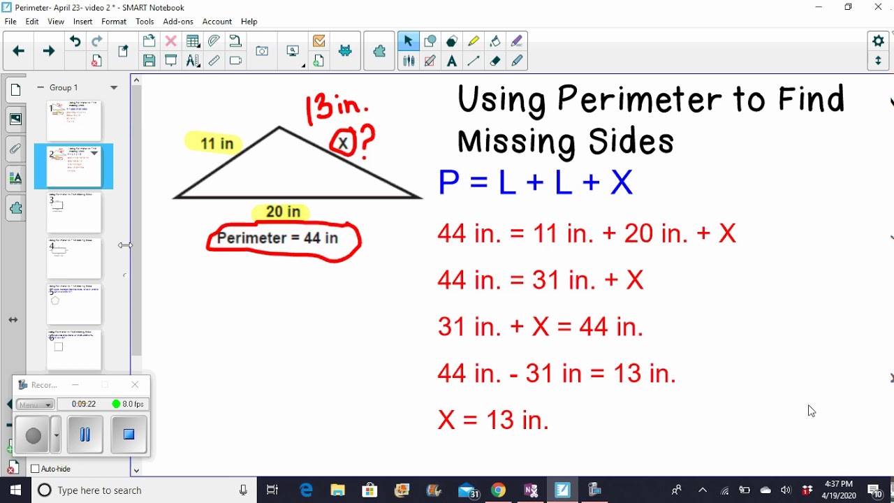 Using Perimeter To Find Missing Sides April 23 YouTube using-perimeter-to-find-missing-sides-april-23-youtube