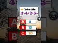 BestMath challenge 🤯#maths #maths #usashorts #mathematics #brainteaser #mathstricks