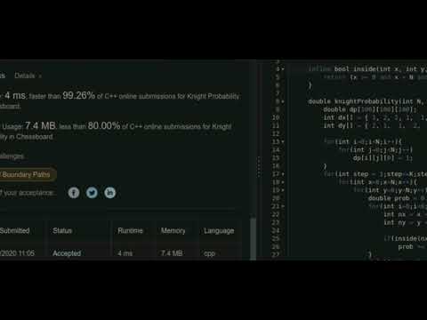 Knight probability chess