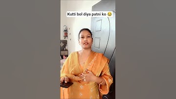 Kutti bol diya patni ko 😂#short #comedy #funny #viral #shortsfeed #ytshorts @Goluvikrantcomedy