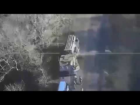Эпичное уничтожение новейших укро-РСЗО 'Буран'.