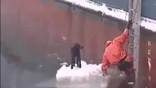 Рискуя жизнью, проплыл в ледяной воде и спас собаку. Спасибо таким людям! Рискуя жизнью, проплыл в ледяной воде и спас собаку. Спасибо таким людям!