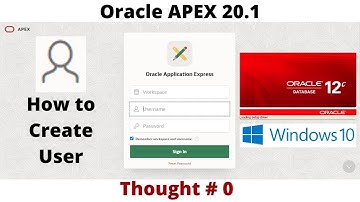 How to Create User | Oracle APEX 20.1 8K