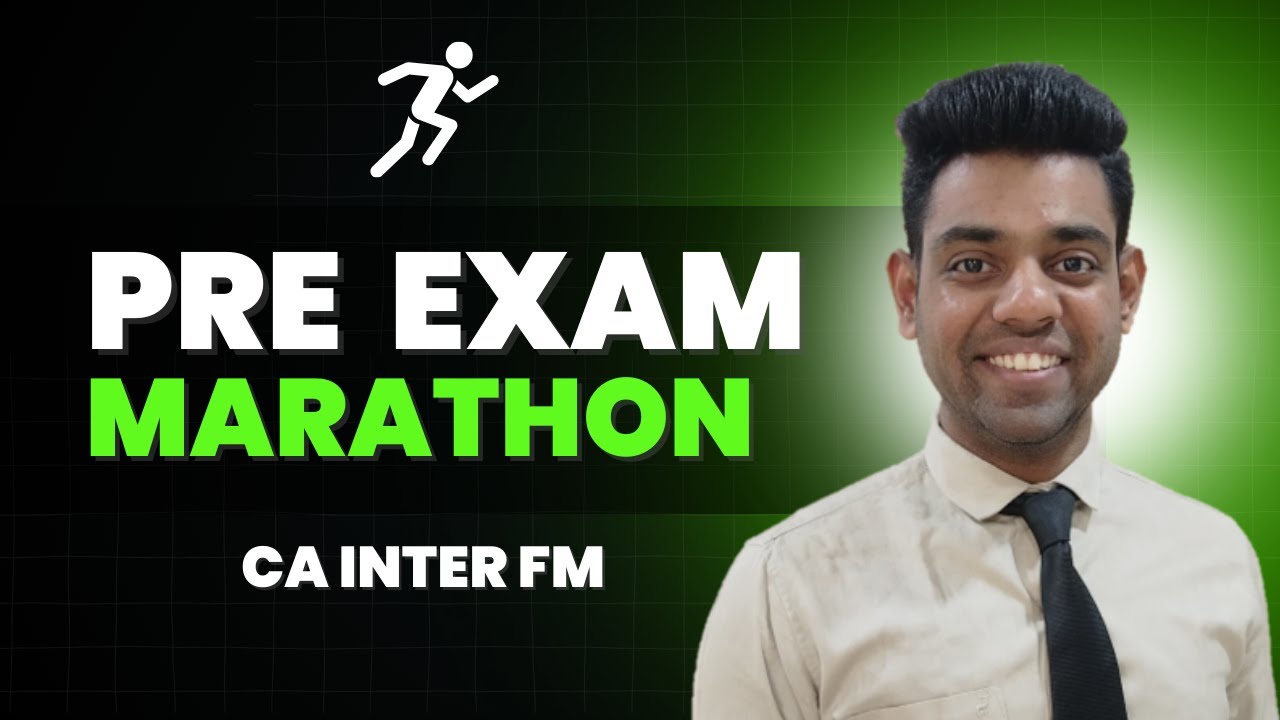 CA Inter FM | Pre Exam Marathon | Jan 25 Attempt | - YouTube