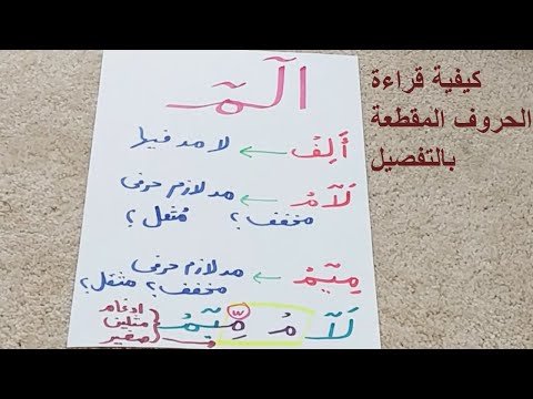 شرح وافي لكيفية قراءة الحروف المقطعة