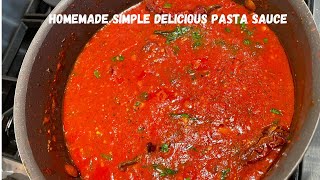 homemade simple delicious pasta sauce