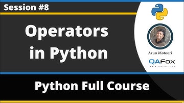 Operators in Python (Python Tutorial - Part 8)